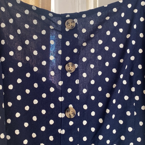 Vera Moda smoked polka dot fit and flare dress - Picture 4 of 6